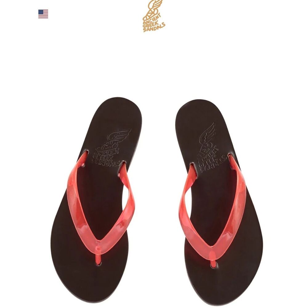 Ancient Greek Sandals Saionara jelly clear red, Size EU42, NWOT